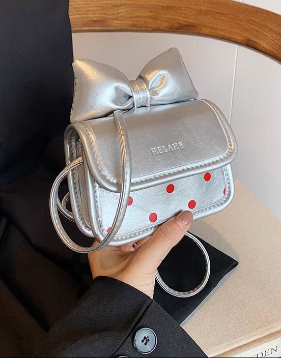 Bolsitas para niñas con lazo y estampado de lunares – Diseño moderno y divertido