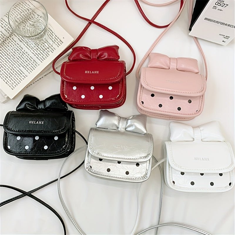 Bolsitas para niñas con lazo y estampado de lunares – Diseño moderno y divertido