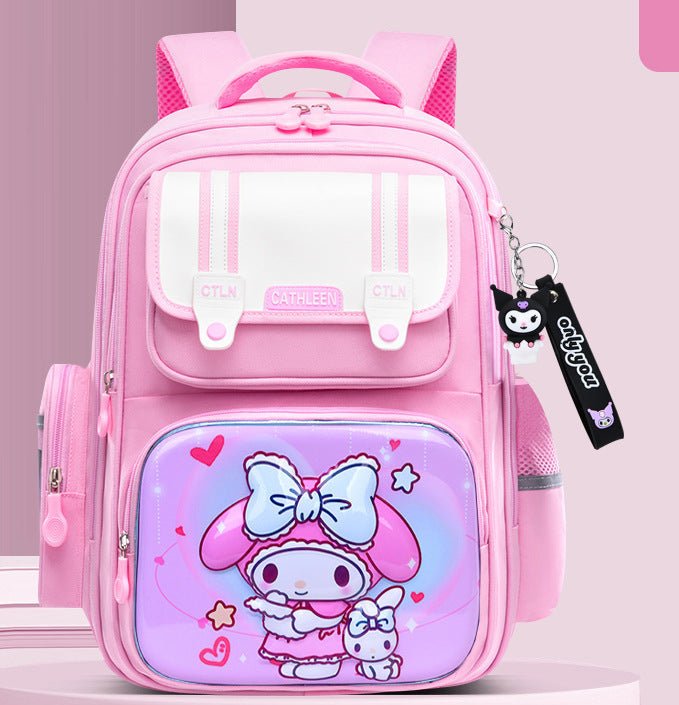 Mochila escolar infantil con estampado de caricatura