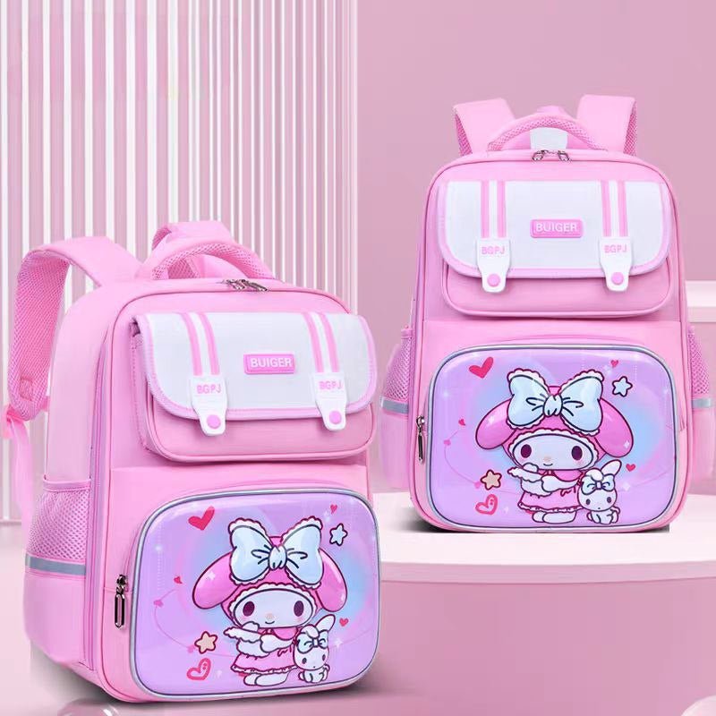 Mochila escolar infantil con estampado de caricatura