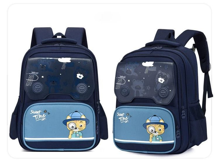 Mochila escolar infantil con estampados de caricaturas – ligera y divertida