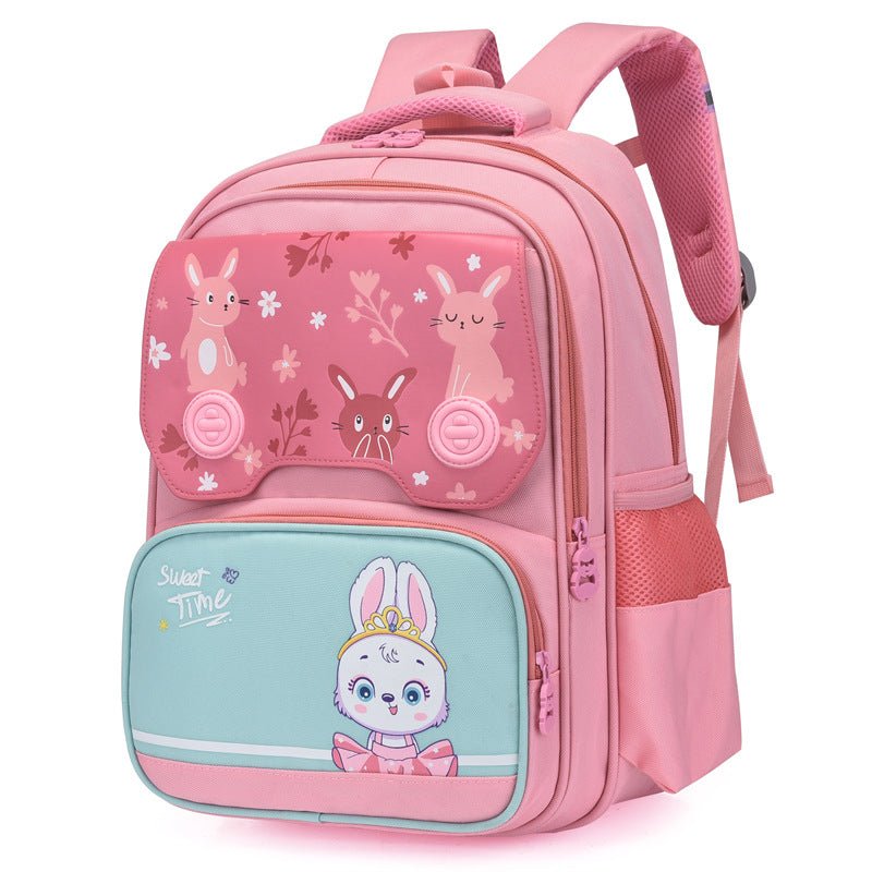 Mochila escolar infantil con estampados de caricaturas – ligera y divertida