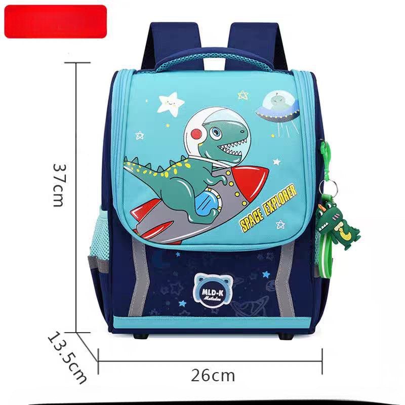 Mochila escolar con diseño 3D de dinosaurio o unicornio