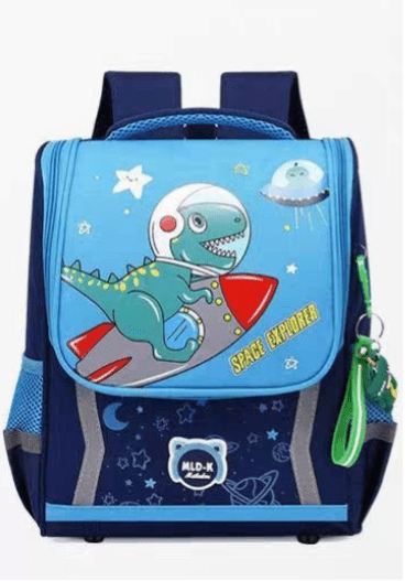 Mochila escolar con diseño 3D de dinosaurio o unicornio