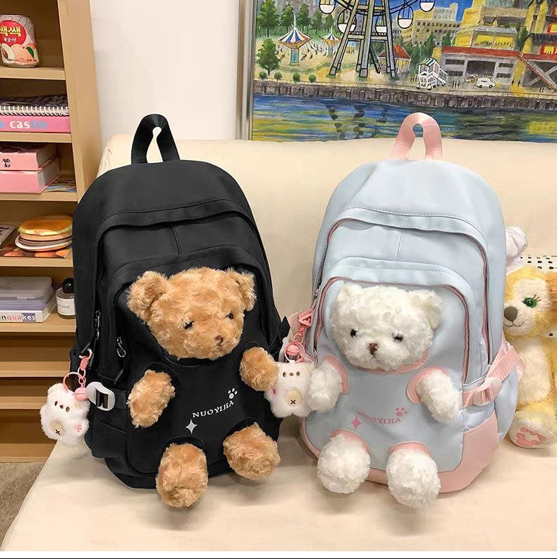 Mochila infantil con osito de caricatura – para niños y niñas
