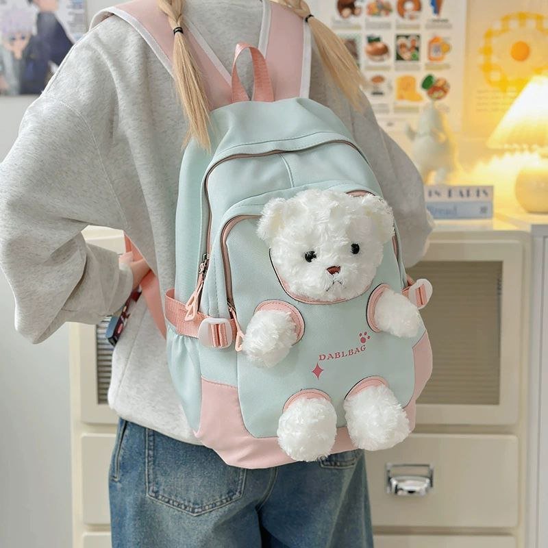 Mochila infantil con osito de caricatura – para niños y niñas