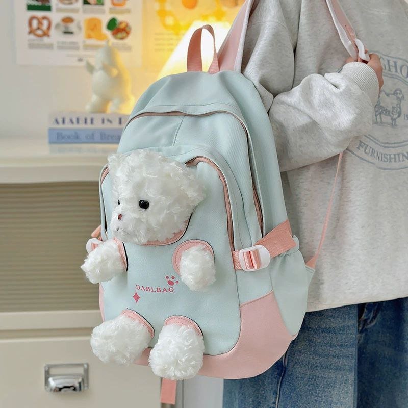 Mochila infantil con osito de caricatura – para niños y niñas