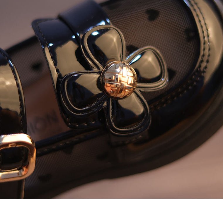 Zapato transparente decorativo con flor brillante de verano para niñas en España