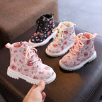 Botas de invierno con estampado de frutas para niñas