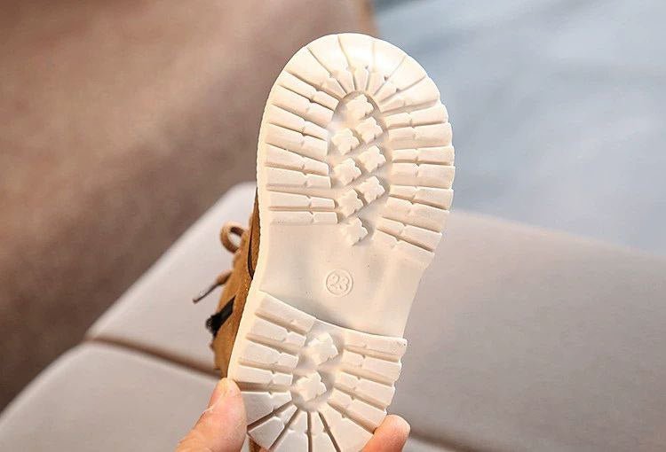 suela zapatos de invierno cálidos para niños