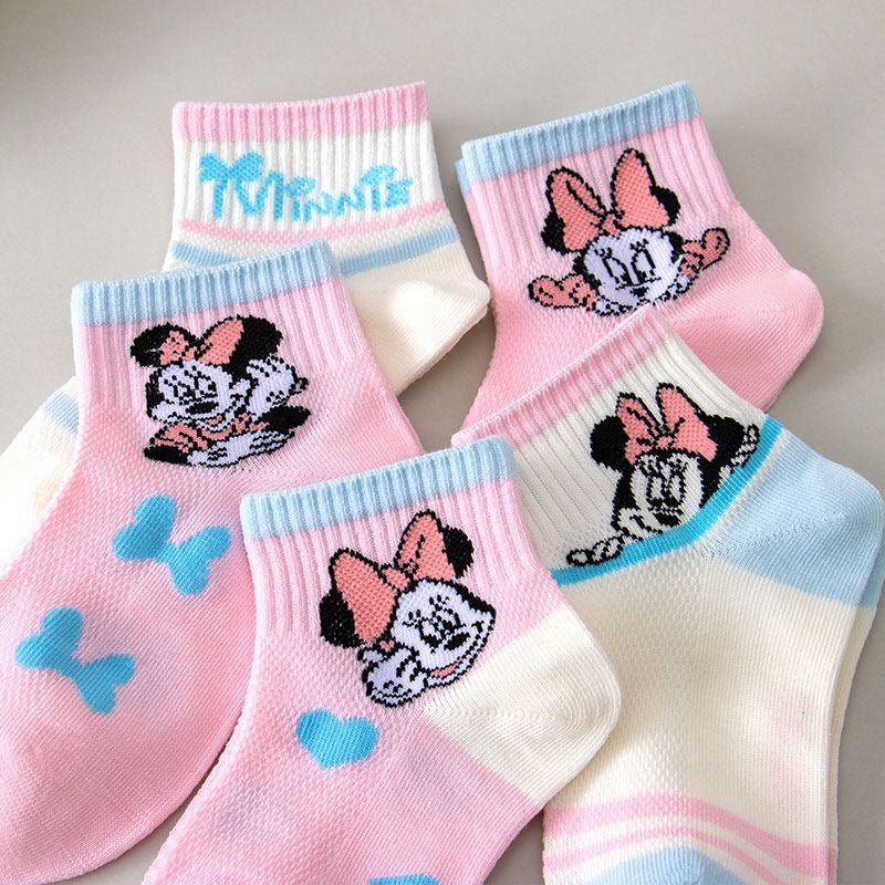 Calcetines de Minnie Mouse para niñas – 5 diseños diferentes