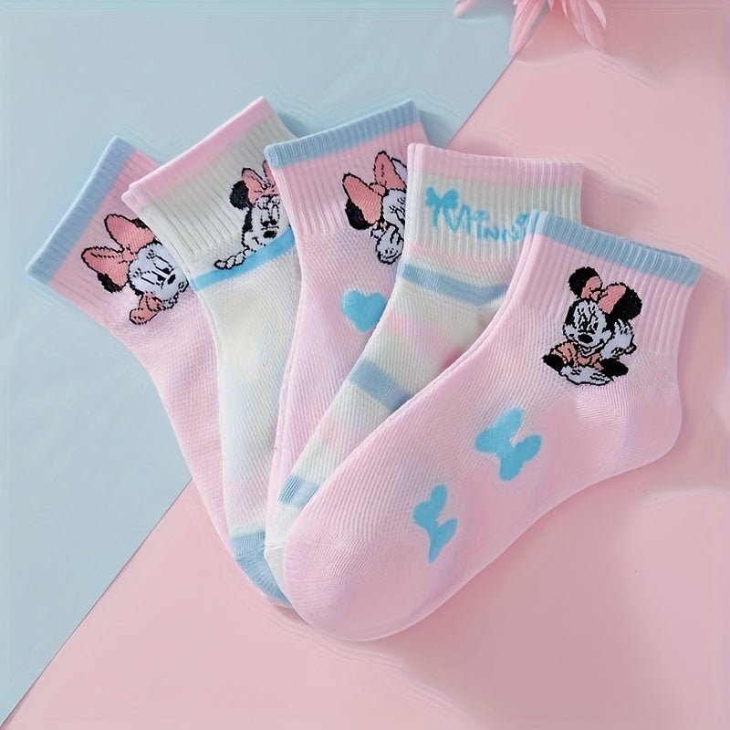 Calcetines de Minnie Mouse para niñas – 5 diseños diferentes