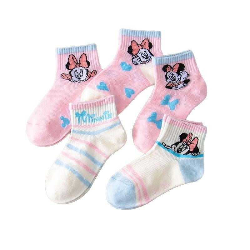 Calcetines de Minnie Mouse para niñas – 5 diseños diferentes