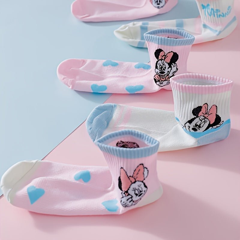 Calcetines de Minnie Mouse para niñas – 5 diseños diferentes