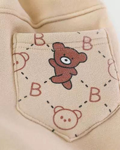 Conjunto de invierno niño 2 piezas chaqueta con cremallera y pantalón deportivo Lucky Bear en España