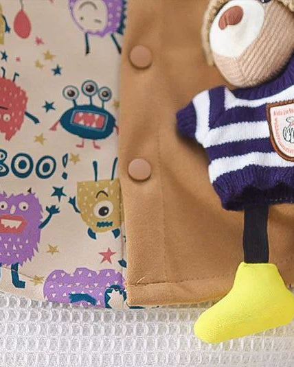 Conjunto bebé 3 piezas ropa infantil con chaqueta estampada de dibujos animados, camiseta de algodón y pantalón cálido en Españ