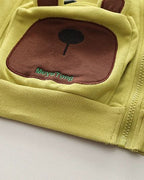Conjunto infantil de chándal bebé 2 piezas: chaqueta con capucha y pantalón con estampado de osito para otoño invierno en España
