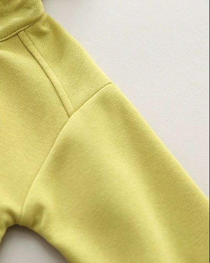 Conjunto infantil de chándal bebé 2 piezas: chaqueta con capucha y pantalón con estampado de osito para otoño invierno en España
