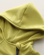 Conjunto infantil de chándal bebé 2 piezas: chaqueta con capucha y pantalón con estampado de osito para otoño invierno en España