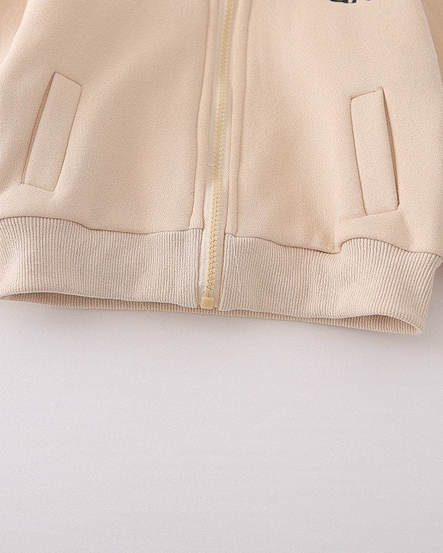Conjunto niña invierno 2 piezas chaqueta acolchada y pantalón de algodón rosa en España