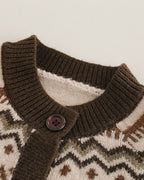 Conjunto niño 3 piezas invierno (suéter lana, camisa cuadros y pantalón elástico)Ideal para clima otoñal  en España