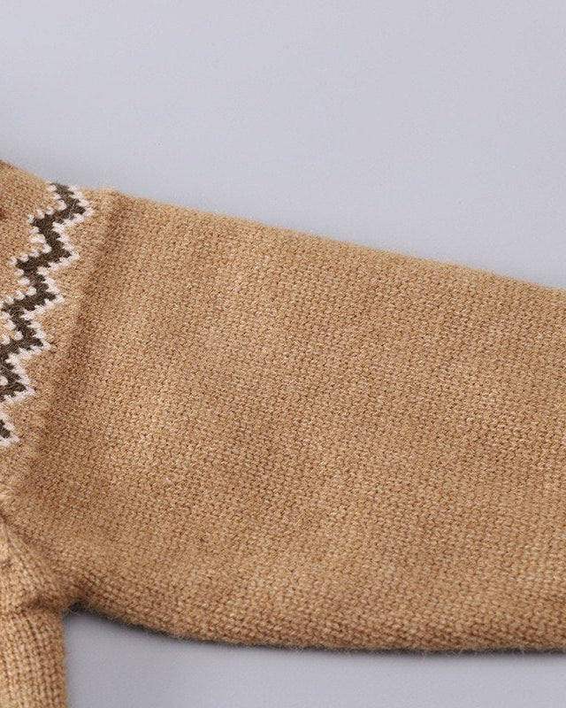 Conjunto niño 3 piezas invierno (suéter lana, camisa cuadros y pantalón elástico)Ideal para clima otoñal  en España
