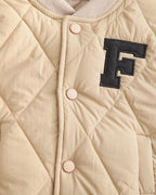 Conjunto bebé niño invierno acolchado de algodón 2 piezas con letra F (chaqueta y pantalón) en España