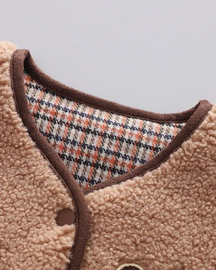 Conjunto bebé invierno 3 piezas ropa bebé invierno chaqueta de felpa, sudadera con capucha y pantalón en España