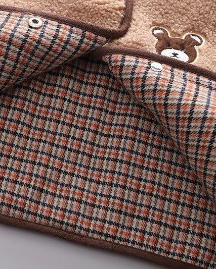 Conjunto bebé invierno 3 piezas ropa bebé invierno chaqueta de felpa, sudadera con capucha y pantalón en España