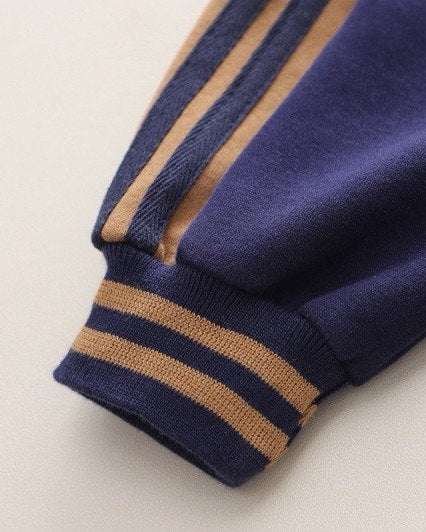 Conjunto deportivo bebé 3 piezas (chaqueta, camiseta interior de algodón y pantalón) con osito | chándal bebé, ropa bebé niño en España