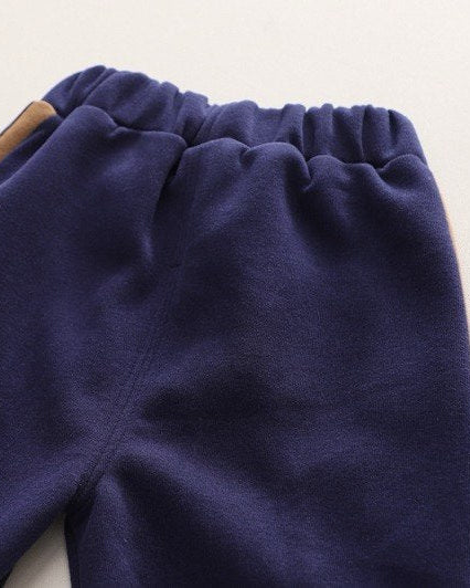 Conjunto deportivo bebé 3 piezas (chaqueta, camiseta interior de algodón y pantalón) con osito | chándal bebé, ropa bebé niño en España