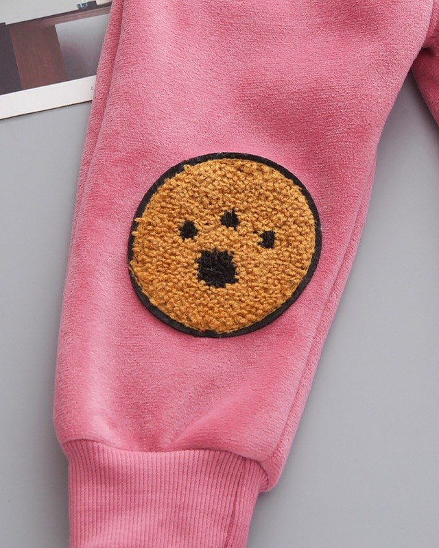 Conjunto Niño Invierno 3 Piezas | Osito Bordado y Chaleco con Capucha