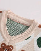 Conjunto Niño Otoño 3 Piezas Chaleco Osito y Vaqueros