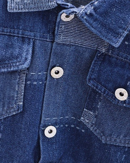 Conjunto vaquero de 3 piezas: chaqueta, camiseta y pantalón  ropa infantil , Ideal para primavera y para clima otoñal ,perfecto para los niños en España