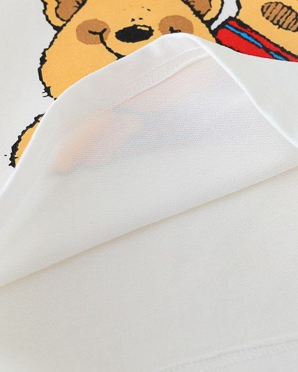 Conjunto bebé 3 piezas con capucha y pantalón vaquero de ositos