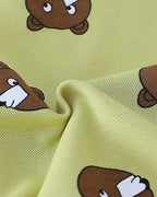 Conjunto bebé 3 piezas con capucha y pantalón vaquero de ositos