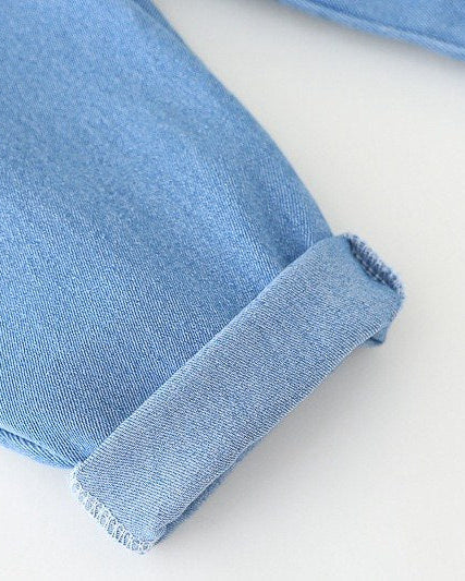 Conjunto bebé 3 piezas con capucha y pantalón vaquero de ositos