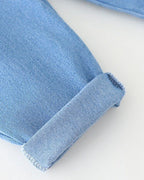 Conjunto bebé 3 piezas con capucha y pantalón vaquero de ositos