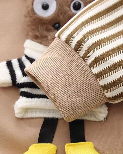 Conjunto bebé invierno con sudadera cálida y pantalón cómodo