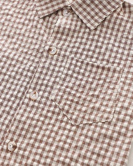 Conjunto para Niño de Punto y Cuadros Estilo Casual Premium