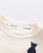 Conjunto bebé invierno 2 piezas de terciopelo con oso 3D