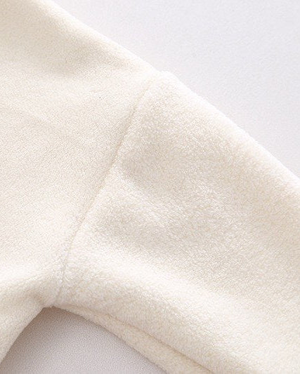 Conjunto bebé invierno 2 piezas de terciopelo con oso 3D