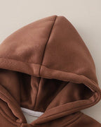 Conjunto Infantil de Invierno 3 Piezas con Chaleco Acolchado, Sudadera con Capucha y Pantalón