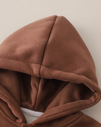 Conjunto Infantil de Invierno 3 Piezas con Chaleco Acolchado, Sudadera con Capucha y Pantalón
