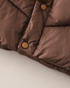Conjunto Infantil de Invierno 3 Piezas con Chaleco Acolchado, Sudadera con Capucha y Pantalón