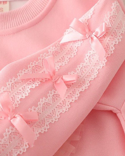 Conjunto Infantil para Niña con Corazón 3D y Pantalón Vaquero Cómodo y Elegante