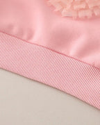 Conjunto Infantil para Niña con Corazón 3D y Pantalón Vaquero Cómodo y Elegante