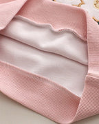 Conjunto Infantil para Niña con Sudadera Bordada y Pantalón Vaquero Moda Cómoda y Elegante