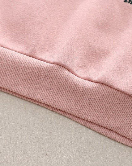 Conjunto Infantil para Niña con Sudadera Bordada y Pantalón Vaquero Moda Cómoda y Elegante