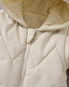 Mono Acolchado de Invierno para Bebé con Capucha de Osito Suave, Cálido y Cómodo